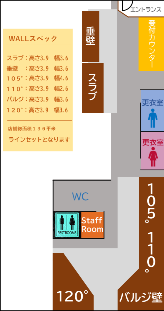 四谷店　店内レイアウト